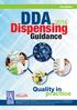 DDA. Dispensing. Guidance. practice. Quality in. 7th edition