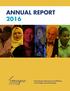 ANNUAL REPORT Promoting the advancement and diffusion of knowledge and understanding.