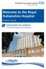 Welcome to the Royal Hallamshire Hospital