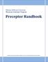 Preceptor Handbook *Derived from the Preceptor Orientation Handbook: Tips, Tools, and Guidance for Physician Assistant Preceptors