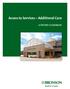 Access to Services Additional Care A patient Guidebook