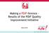 Making a PDiF-ference Results of the PDiF Quality Improvement Initiative