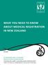 WHAT YOU NEED TO KNOW ABOUT MEDICAL REGISTRATION IN NEW ZEALAND