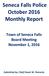 Seneca Falls Police October 2016 Monthly Report