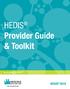 HEDIS Provider Guide & Toolkit