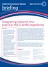 Integrating research into practice: the CLAHRC experience. Background