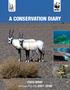 A Conservation Diary EWS-WWF. EWS-WWF Annual Report