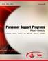 PERSONNEL SUPPORT PROGRAMS POLICY MANUAL. Amdt # 001/17