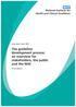 NHS. The guideline development process: an overview for stakeholders, the public and the NHS. National Institute for Health and Clinical Excellence