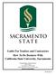Guide For Vendors and Contractors How To Do Business With California State University, Sacramento