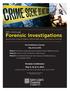 Forensic Investigations Sexual Assault, Domestic Violence, Child and Elder Abuse...from Scene to Courtroom