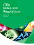 ITEA Rules and Regulations
