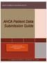 AHCA Patient Data Submission Guide