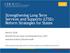 Strengthening Long Term Services and Supports (LTSS): Reform Strategies for States