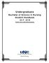 Undergraduate Bachelor of Science in Nursing Student Handbook