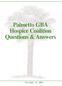 Palmetto GBA Hospice Coalition Questions & Answers