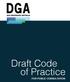 Draft Code of Practice FOR PUBLIC CONSULTATION