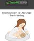 Best Strategies to Encourage Breastfeeding