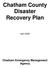 Chatham County Disaster Recovery Plan