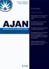 AJAN 31:4. australian journal of advanced nursing IN THIS ISSUE. An international peer reviewed journal of nursing research and practice