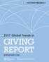 #GIVINGTRENDS Global Trends in GIVING REPORT. givingreport.ngo
