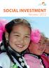 SOCIAL INVESTMENT. Review 2012