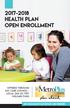 Health plan Open Enrollment