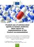 Prudent use of antimicrobial agents in human medicine: third report on implementation of the Council recommendation
