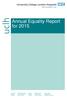 Annual Equality Report for 2015