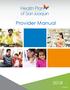 Provider Manual PM102016