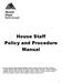 House Staff Policy and Procedure Manual
