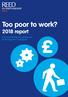 Too poor to work? 2018 report. The cost of finding and starting work for the long-term unemployed