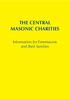 THE CENTRAL MASONIC CHARITIES. Information for Freemasons and their families
