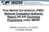 Post Market Surveillance (PMS): National Competent Authority Report (NCAR) Exchange Programme under IMDRF
