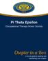 Pi Theta Epsilon. Occupational Therapy Honor Society. Chapter in a Box. a how-to guide to starting and maintaining your chapter