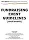 FUNDRAISING EVENT GUIDELINES