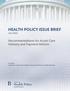 HEALTH POLICY ISSUE BRIEF