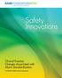 Safety Innovations FOUNDATIONHTSI. Clinical Practice Changes Associated with Alarm Standardization. The Boston Medical Center Experience