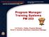 Program Manager Training Systems PM 203
