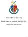 National Defense University Annual Report for Academic Year