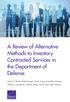 A Review of Alternative Methods to Inventory Contracted Services in the Department of Defense