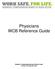 Physicians WCB Reference Guide