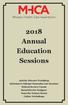 2018 Annual Education Sessions