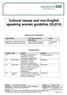 Cultural issues and non-english speaking women guideline (GL814)