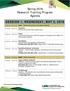Spring 2018 Research Training Program Agenda SESSION 1, WEDNESDAY, MAY 2, 2018