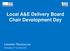 Local A&E Delivery Board Chair Development Day
