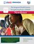 Newsletter. The Integrated Health Systems Strengthening Project (IHSSP) April-July Volume 1. Issue 1