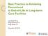 Best Practice to Achieving Personhood in End-of-Life in Long-term Care Facilities