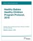 Healthy Babies Healthy Children Program Protocol, 2018