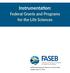 Instrumentation: Federal Grants and Programs for the Life Sciences